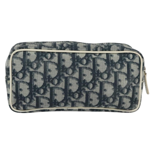 Christian Dior Vintage Trotter Pouch Diorissimo Canvas, NAVY, CANVAS, Clutche & pouche