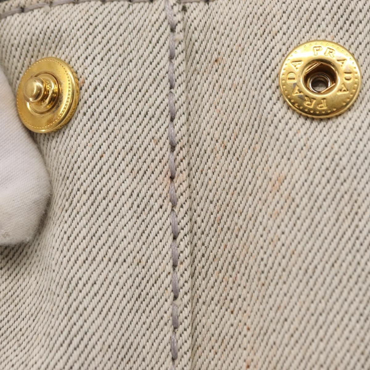 Prada Canapa Convertible Tote Canvas, GRAY, CANVAS, Tote bag