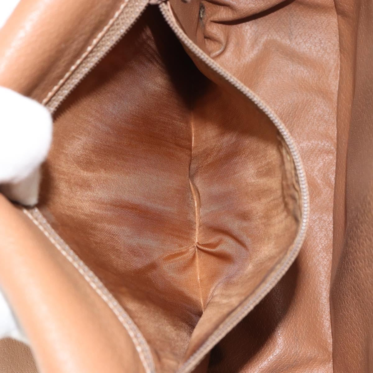 Celine Macadam Shoulder Bag PVC Leather, BROWN, PVC, Shoulder bag