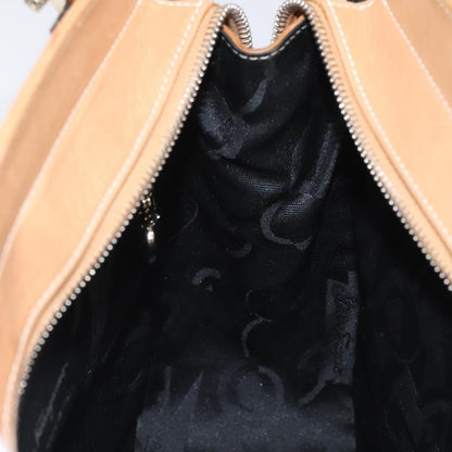 Salvatore Ferragamo Gancini Shoulder Bag Leather, BROWN, LEATHER, Shoulder bag