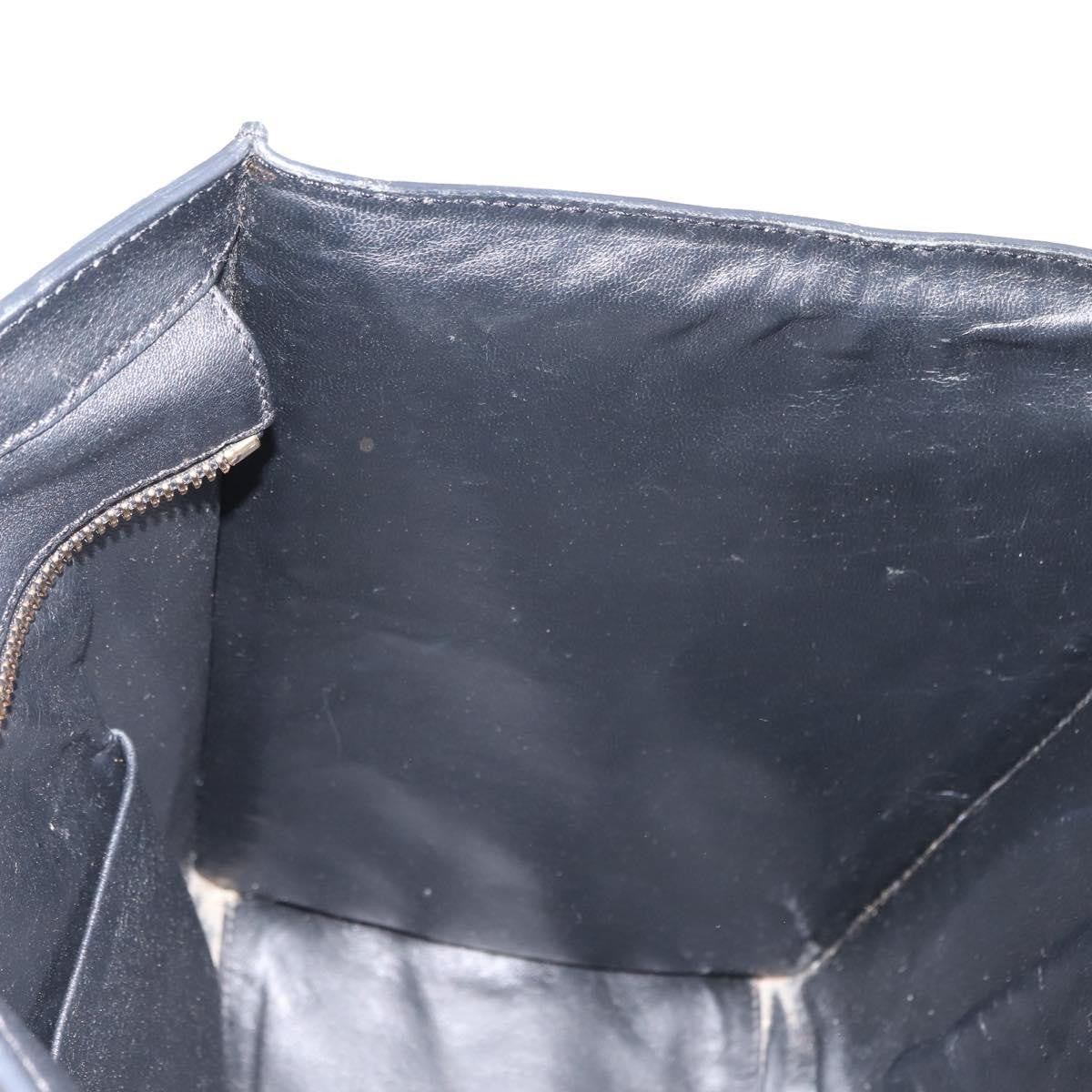 Celine Luggage Bag Denim and leather, BLACK, DENIM_JEANS, Handbag