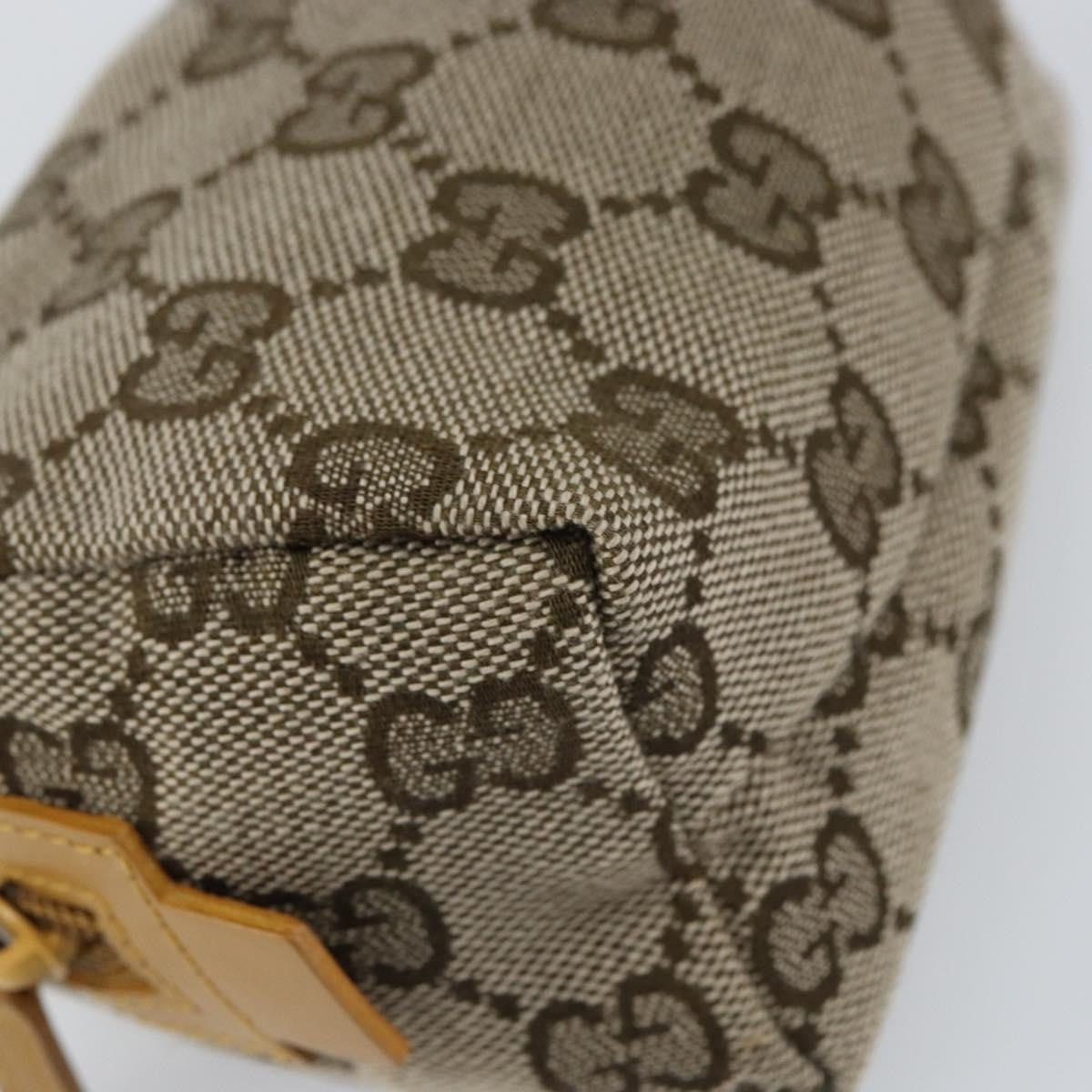 Gucci Vintage Toiletry Pouch GG Canvas, BEIGE, CANVAS, Clutche & pouche
