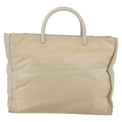 Prada Resin Handle Tote Tessuto, BEIGE, NYLON, Tote bag