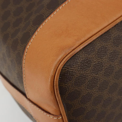 Celine Macadam Shoulder Bag PVC Leather, Brown, PVC, Shoulder Bag