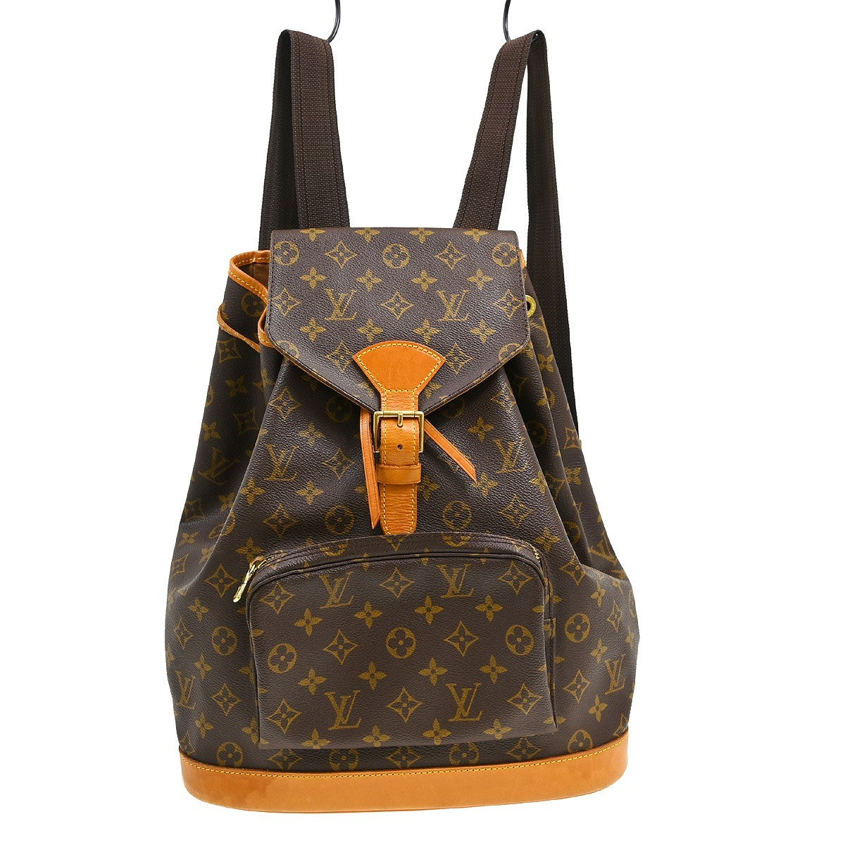 Louis Vuitton Vintage Montsouris Backpack Monogram Canvas, Brown, Canvas, Backpack