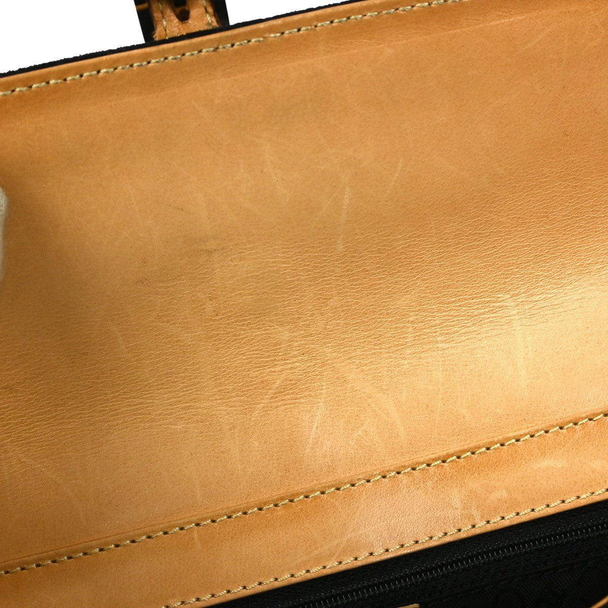 Celine C Macadam Shoulder bag Suede, BLACK, SUEDE, Shoulder bag