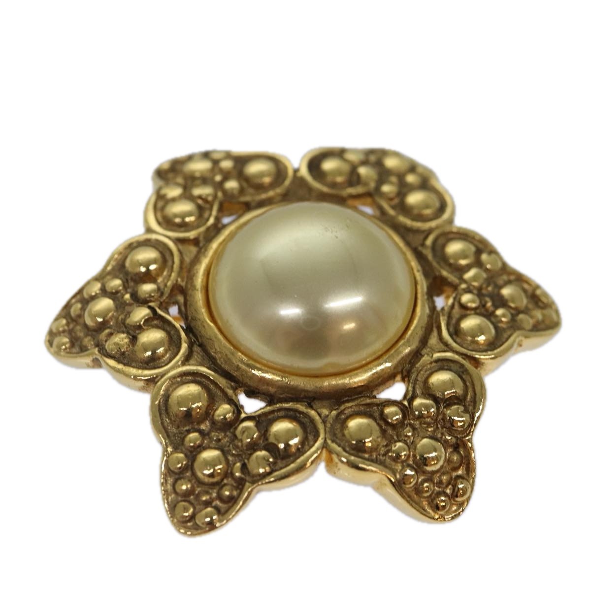 Chanel Baroque CC Brooch Metal, GOLD, METAL, Brooch