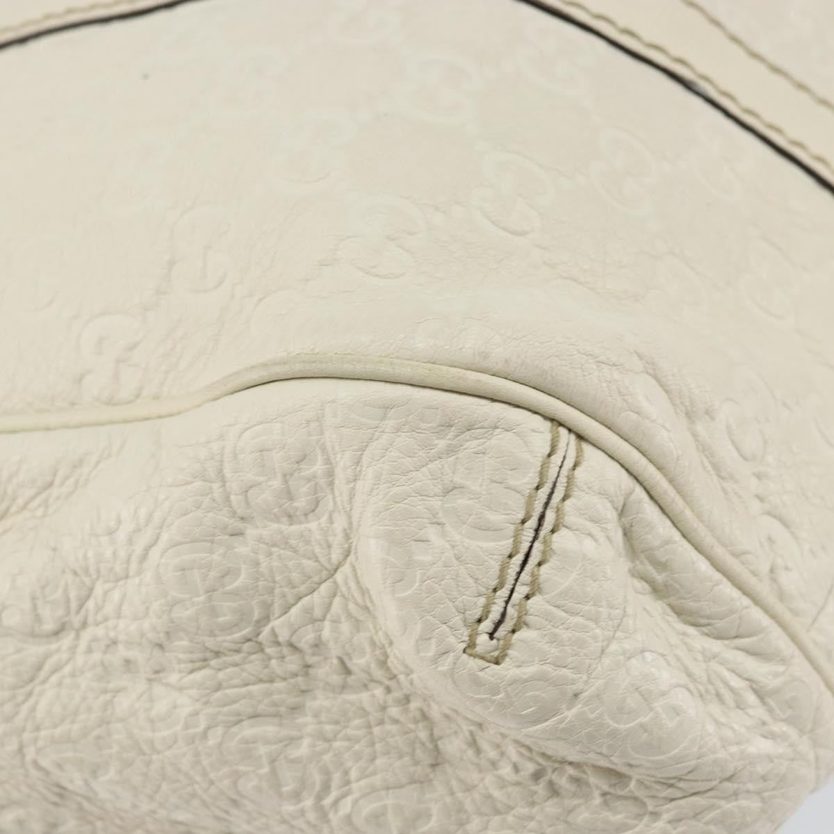 Gucci New Ladies Web Tote Guccissima Leather, WHITE, LEATHER, Tote bag