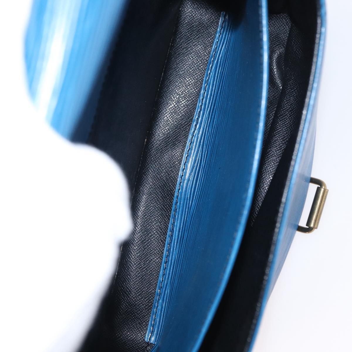 Louis Vuitton Cartouchiere Handbag Epi Leather, BLUE, LEATHER, Shoulder bag