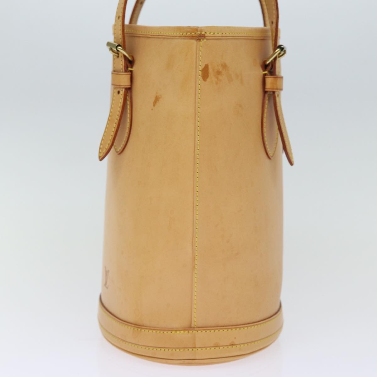 Louis Vuitton Bucket Bag Leather, BEIGE, LEATHER, Handbag