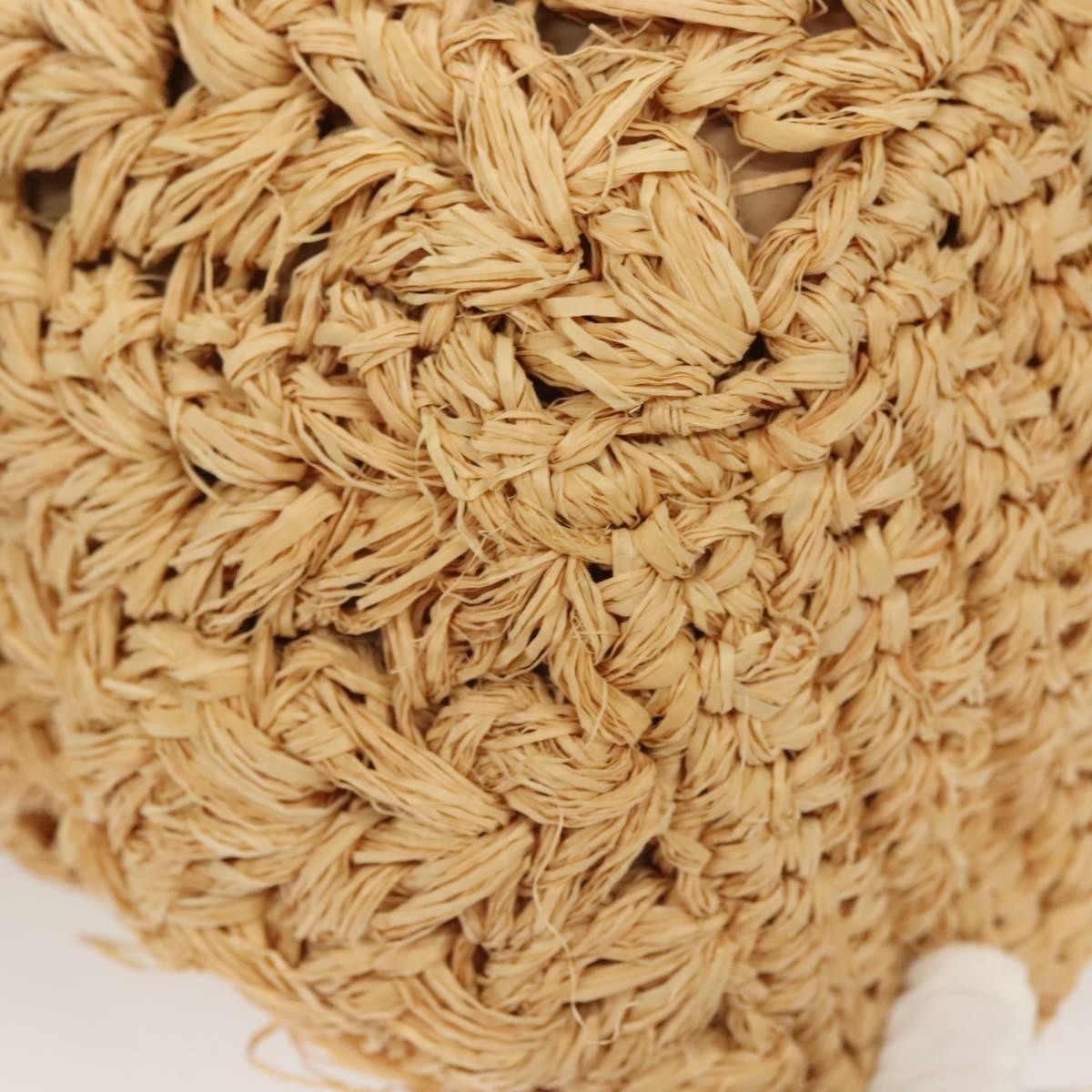 Chanel Mademoiselle Lock Tote Woven Straw, BEIGE, LEATHER, Shoulder bag