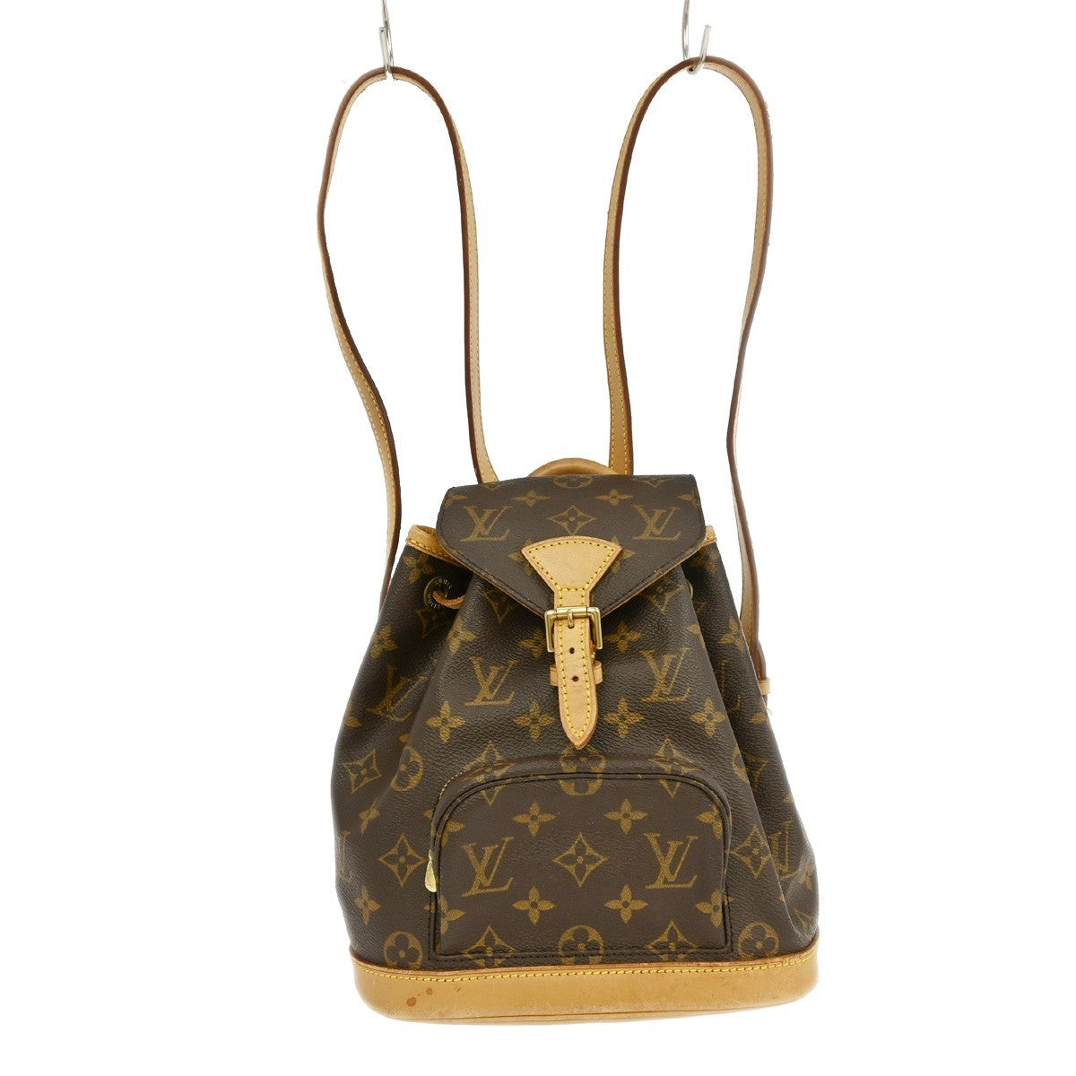 Louis Vuitton Montsouris Backpack Monogram Canvas, BROWN, CANVAS, Backpack