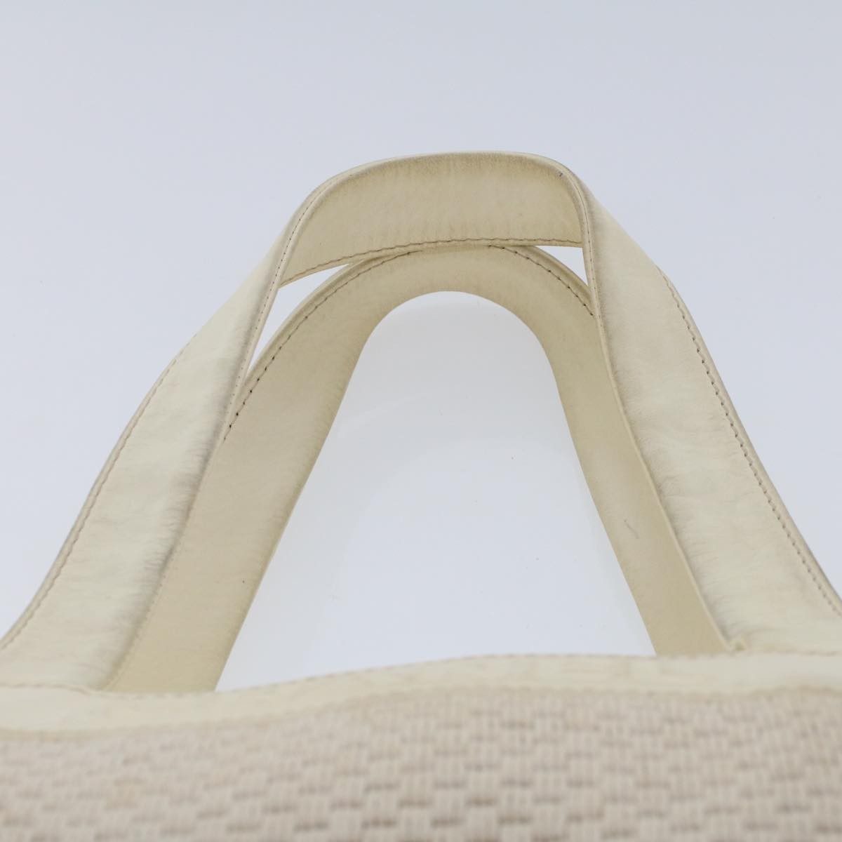 Chanel Vintage Shoulder Bag Canvas, WHITE, CANVAS, Shoulder bag