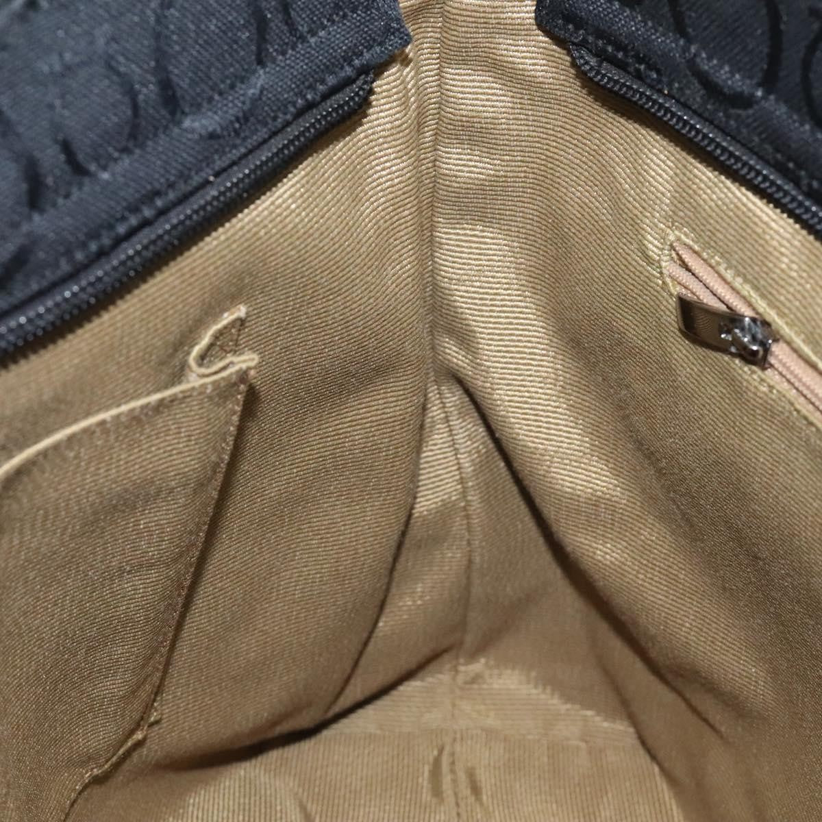 Salvatore Ferragamo Gancini Tote Gancini Canvas, BLACK, CANVAS, Tote bag