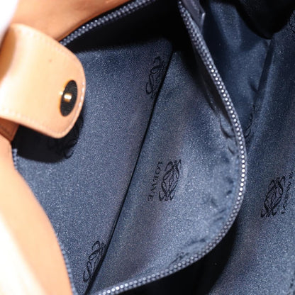 Loewe Anagram handbag Leather, BEIGE, LEATHER, Handbag