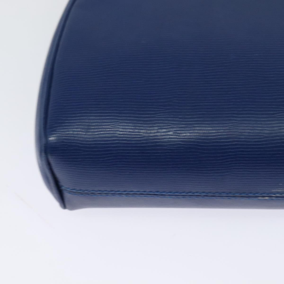 Celine Vintage Circle Logo Crossbody Bag Leather, BLUE, LEATHER, Crossbody bag