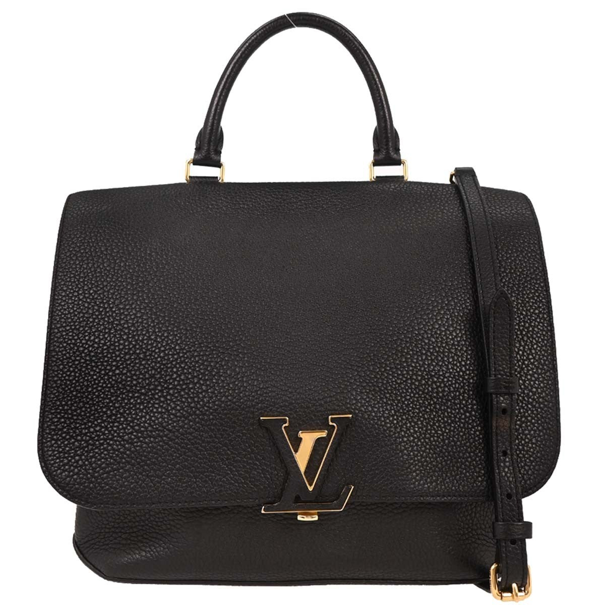 Louis Vuitton Volta Handbag Leather, BLACK, LEATHER, Handbag