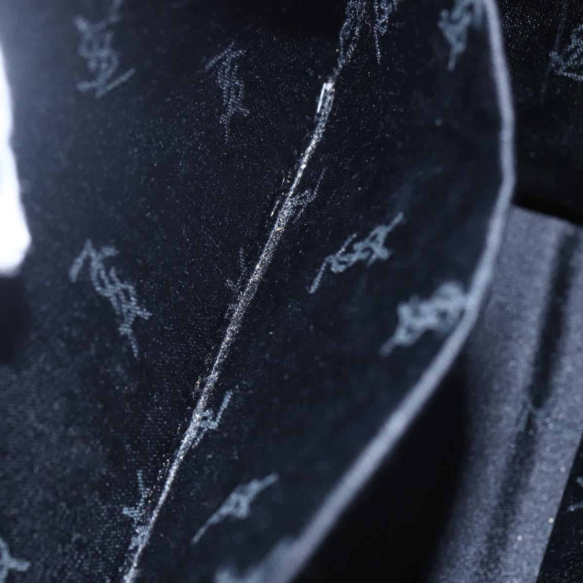 Saint Laurent Vintage Handbag Leather, BLACK, LEATHER, Handbag