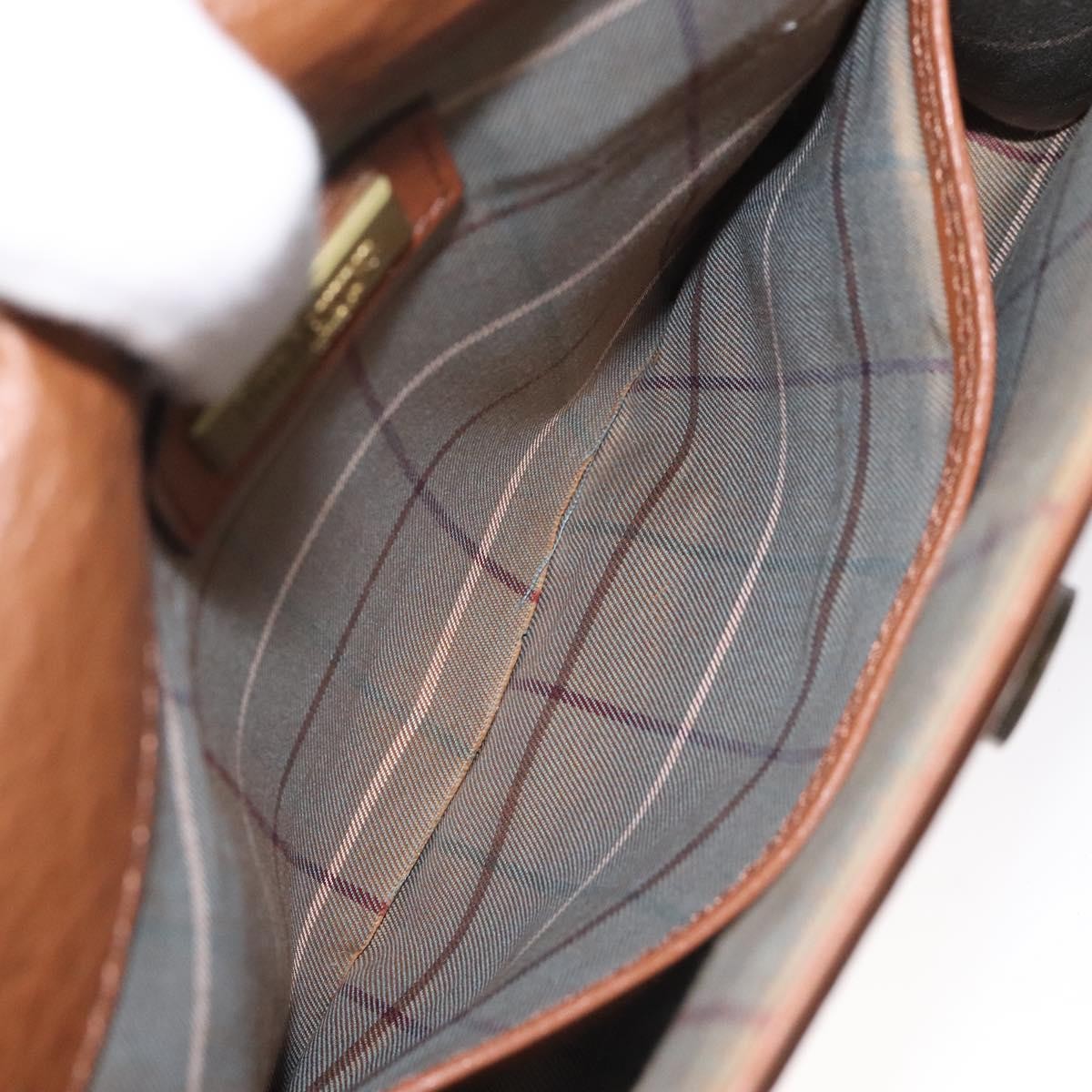 Burberry Vintage Flap Crossbody Bag Leather, BROWN, LEATHER, Shoulder bag