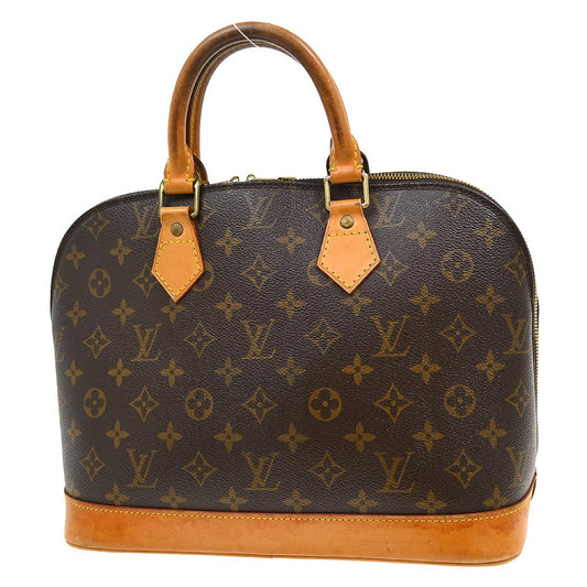 Louis Vuitton Vintage Alma Handbag Monogram Canvas, Brown, Canvas, Handbag