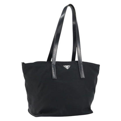 Prada Vintage Zip Tote Tessuto, BLACK, NYLON, Tote bag