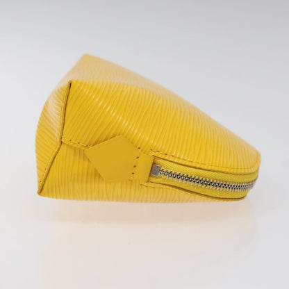 Louis Vuitton Cosmetic Pouch Epi Leather, YELLOW, LEATHER, Toiletry Case