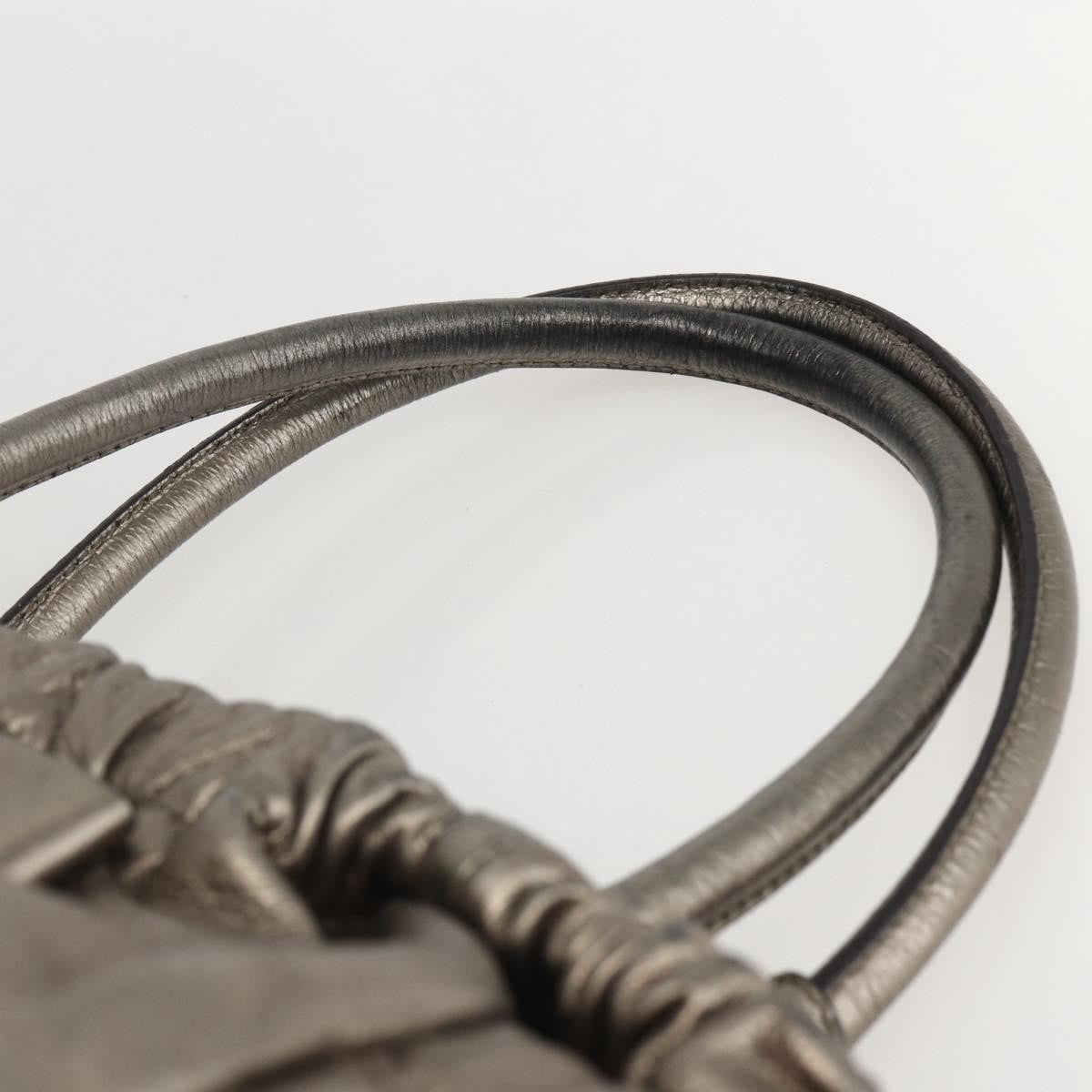 Salvatore Ferragamo Vala Handbag Leather, GOLD, LEATHER, Handbag