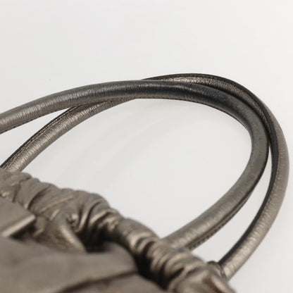 Salvatore Ferragamo Vala Handbag Leather, GOLD, LEATHER, Handbag