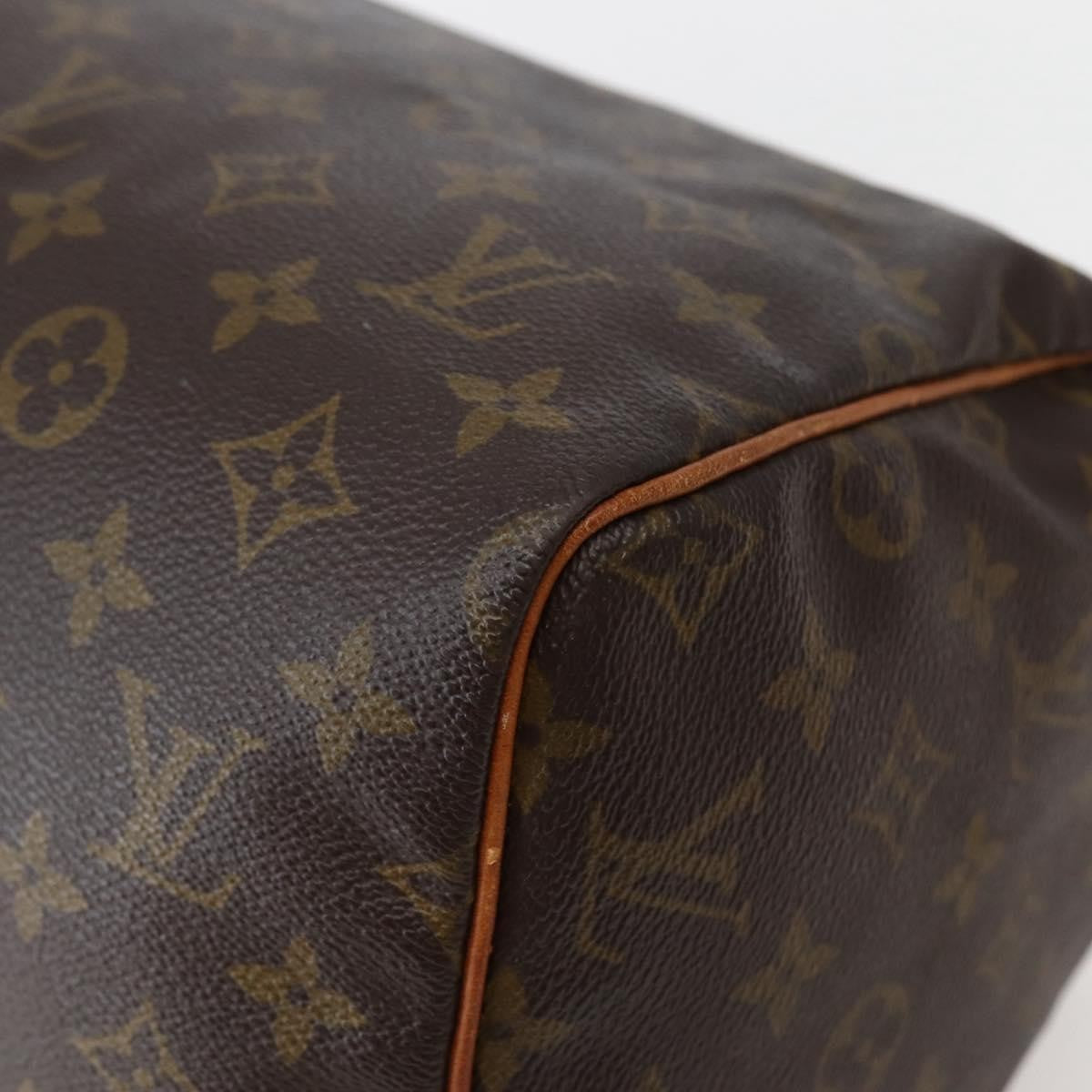 Louis Vuitton Speedy Handbag Monogram Canvas, BROWN, CANVAS, Handbag