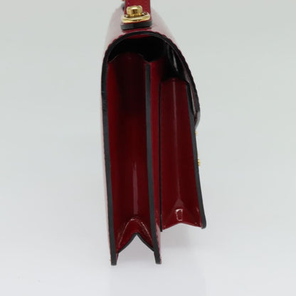 Louis Vuitton Monceau Handbag Vernis, BURGUNDY, PATENT_LEATHER, Handbag