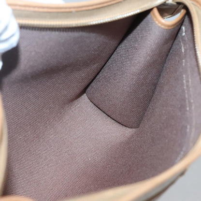 Christian Dior Vintage Honeycomb Zip Pouch Coated Canvas, BEIGE, CANVAS, Clutche & pouche