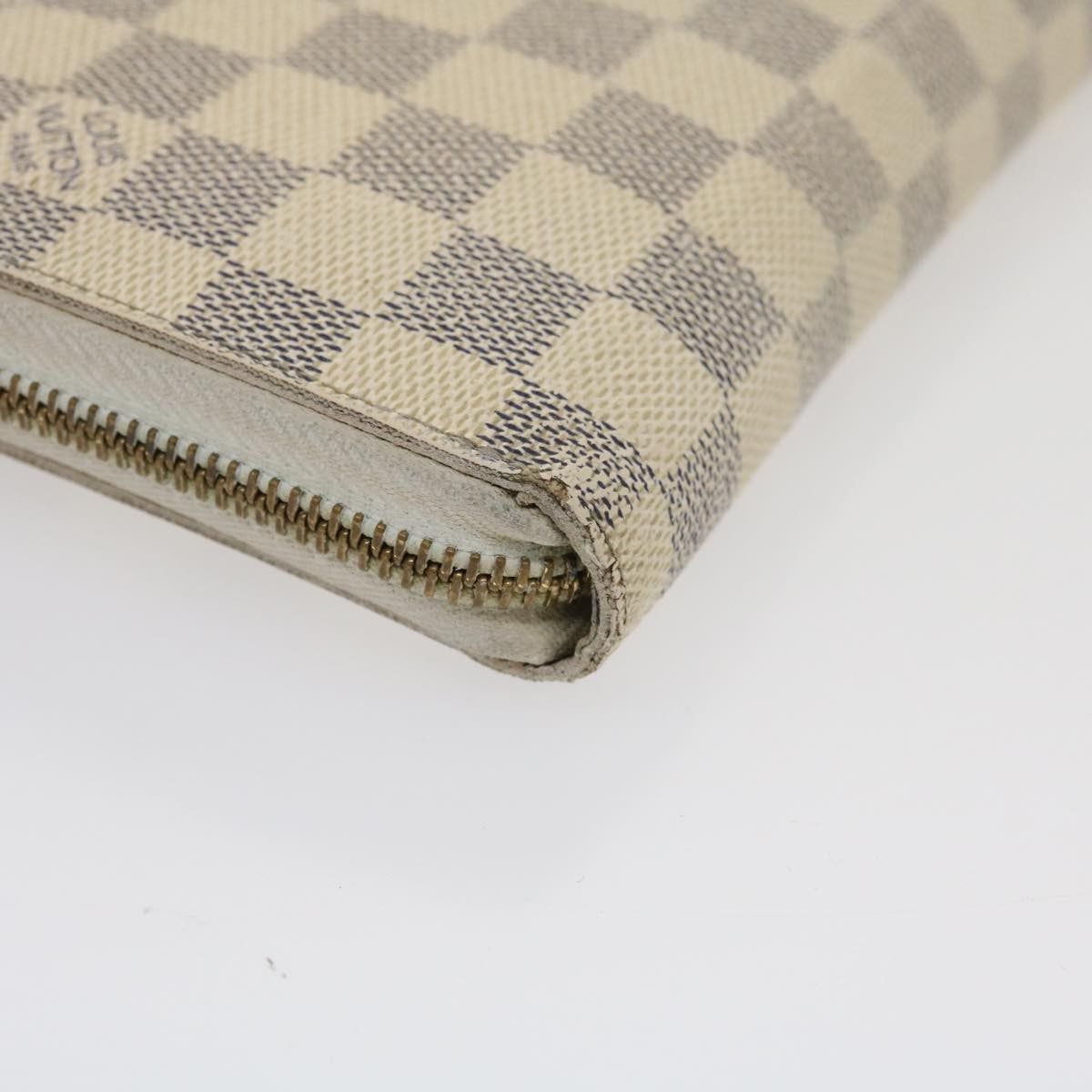 Louis Vuitton Zippy Organizer Damier, WHITE, CANVAS, Wallets