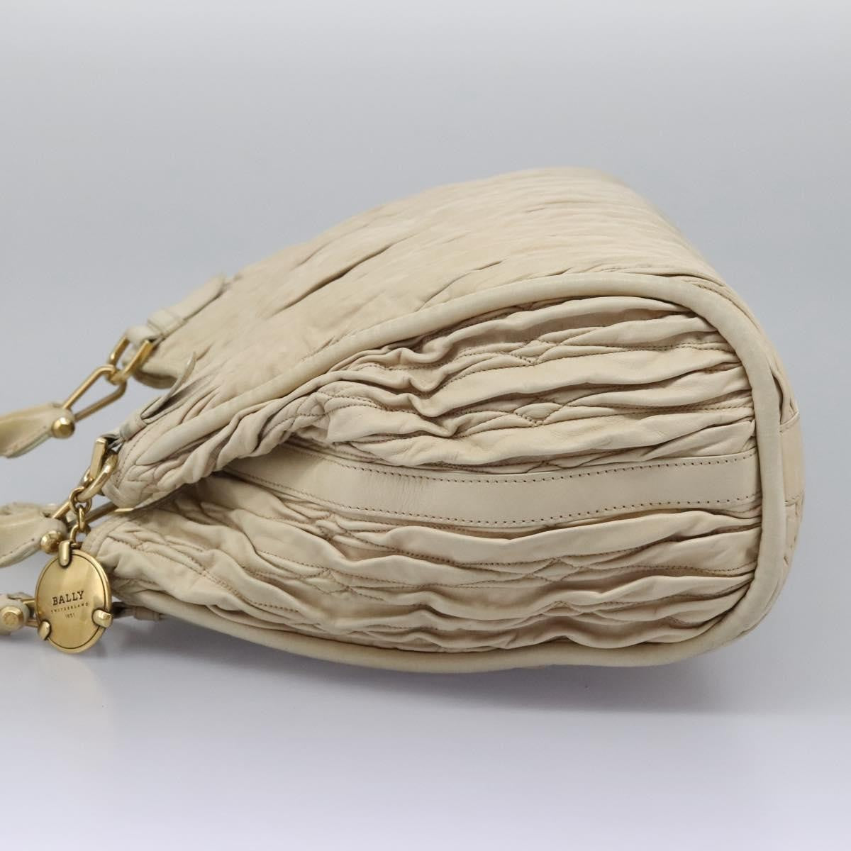 Bally Handbag Leather, BEIGE, LEATHER, Tote bag