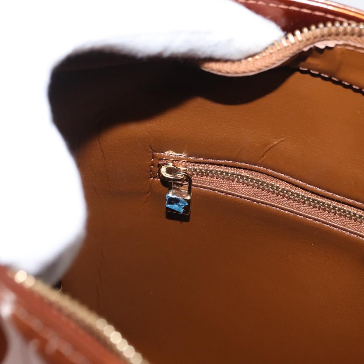 Louis Vuitton Houston Handbag Monogram Vernis, BROWN, PATENT_LEATHER, Handbag