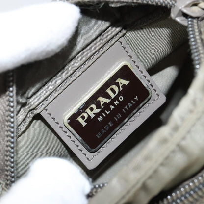 Prada Front Pocket Messenger Bag Tessuto, KHAKI, NYLON, Shoulder bag