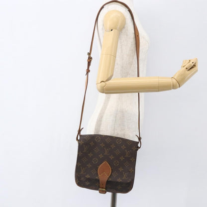 Louis Vuitton Cartouchiere Handbag Monogram Canvas, BROWN, CANVAS, Shoulder bag