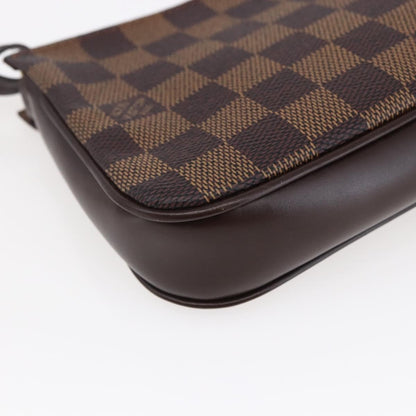 Louis Vuitton Navona Pochette Accessoires Damier, BROWN, CANVAS, Clutche & pouche