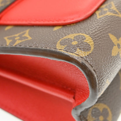 Louis Vuitton Victoire Handbag Monogram Canvas and Leather, Brown, Canvas, Shoulder Bag