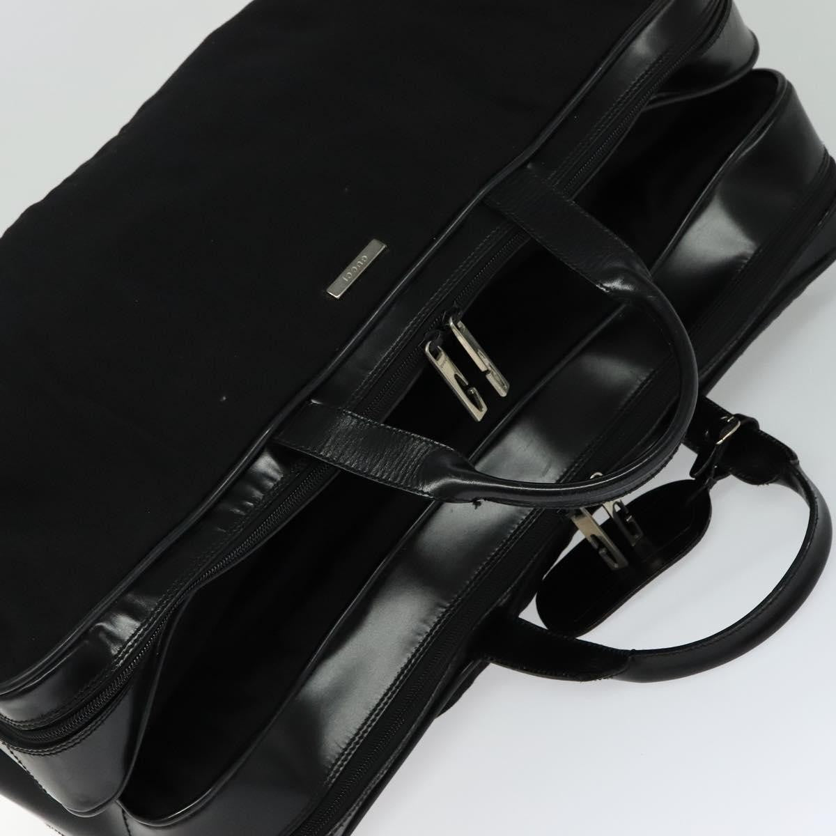 Gucci Vintage Boston Bag Canvas, BLACK, CANVAS, Travel bag