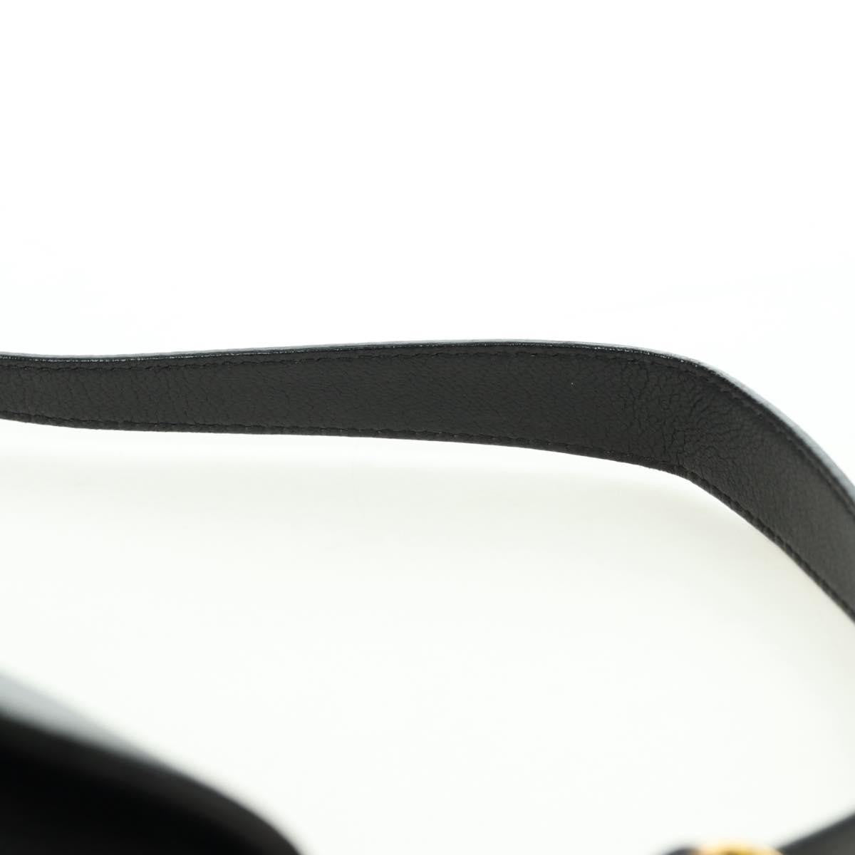 Gucci Horsebit Shoulder Bag GG Canvas and Leather, Black, Leather, Shoulder Bag