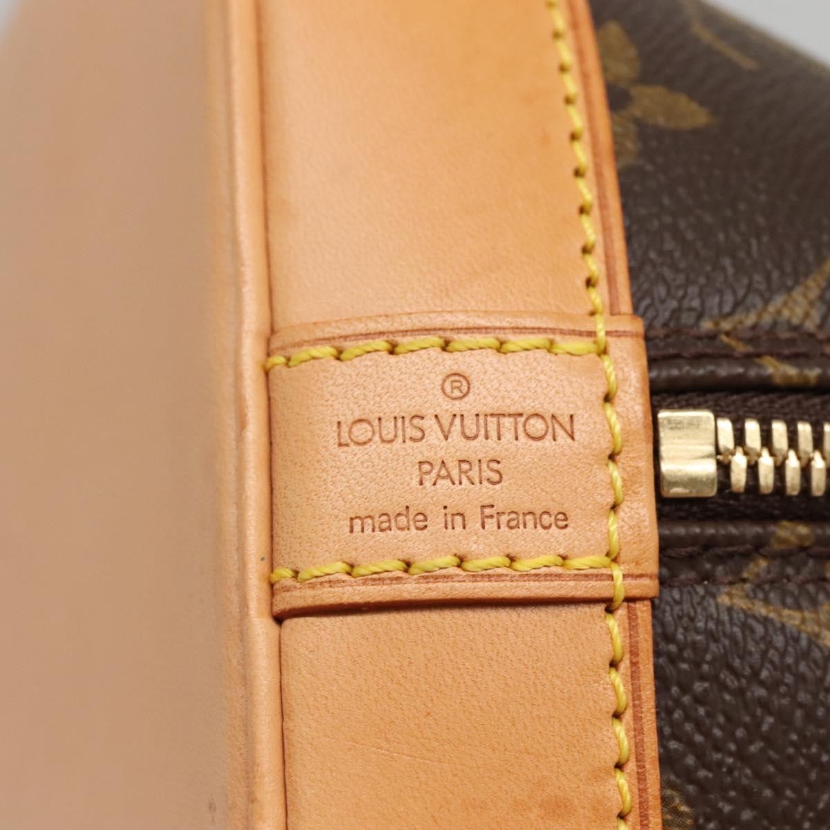Louis Vuitton Alma Handbag Monogram Canvas, BROWN, CANVAS, Handbag