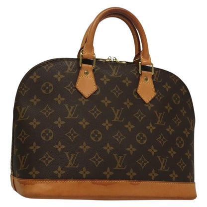 Louis Vuitton Alma Handbag Monogram Canvas, BROWN, CANVAS, Handbag