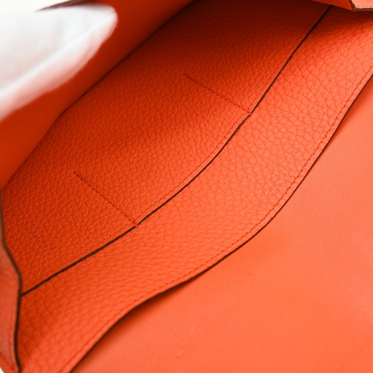 Hermes Dogon Duo Combined Wallet Leather, Orange, Leather, Wallet