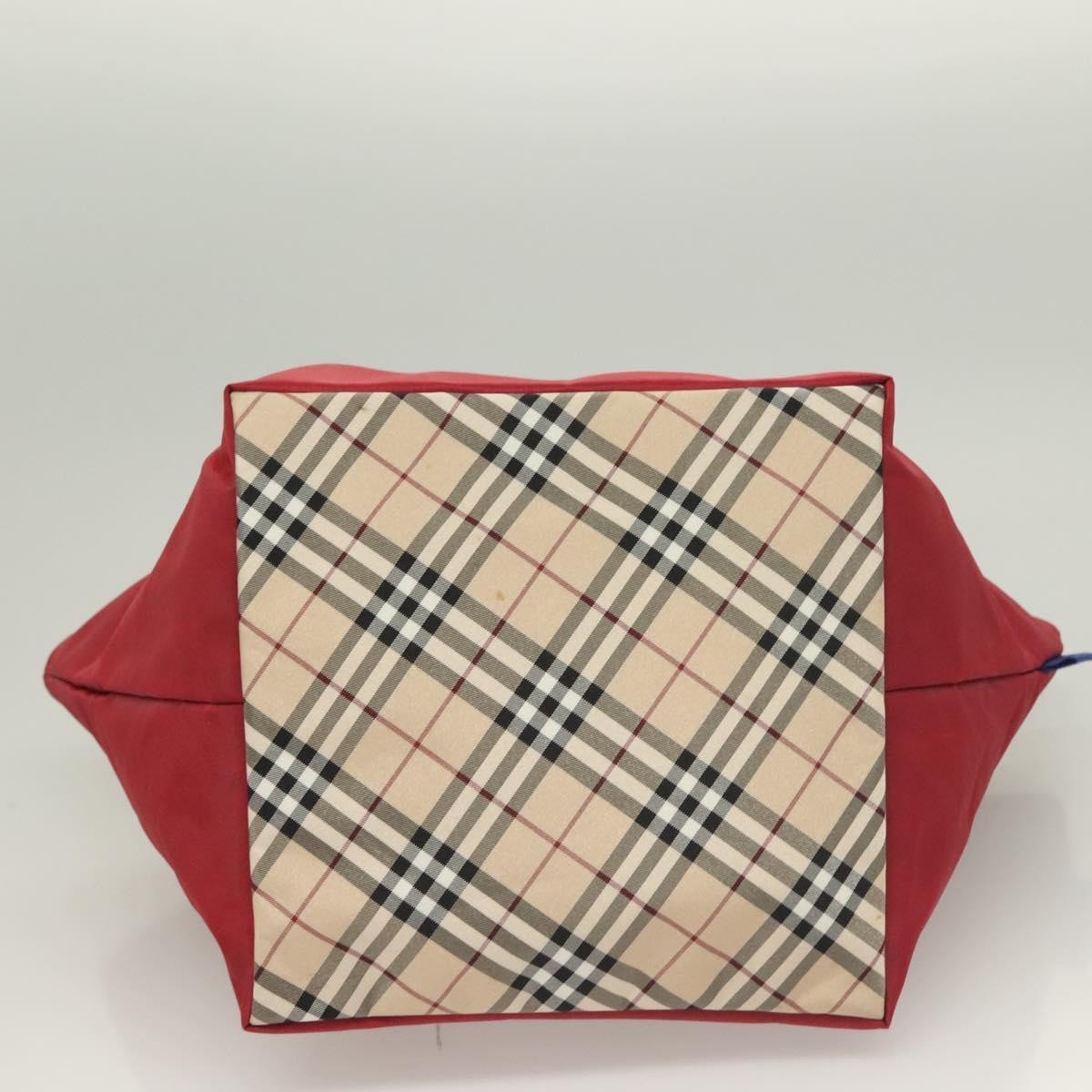 Burberry Nova Check Tote Nylon, RED, NYLON, Tote bag