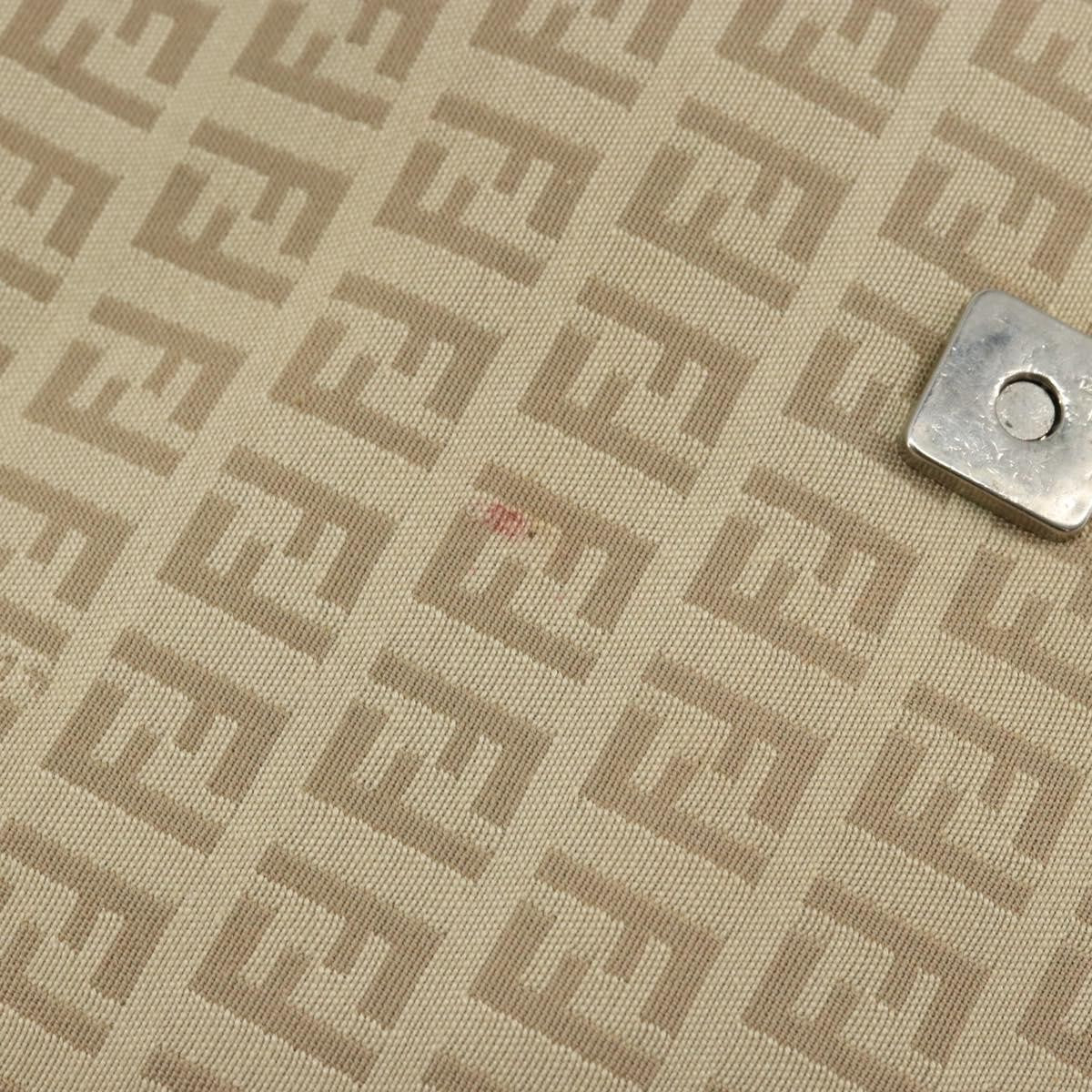 Fendi Vintage Flap Crossbody Bag Zucchino Canvas, BEIGE, CANVAS, Shoulder bag