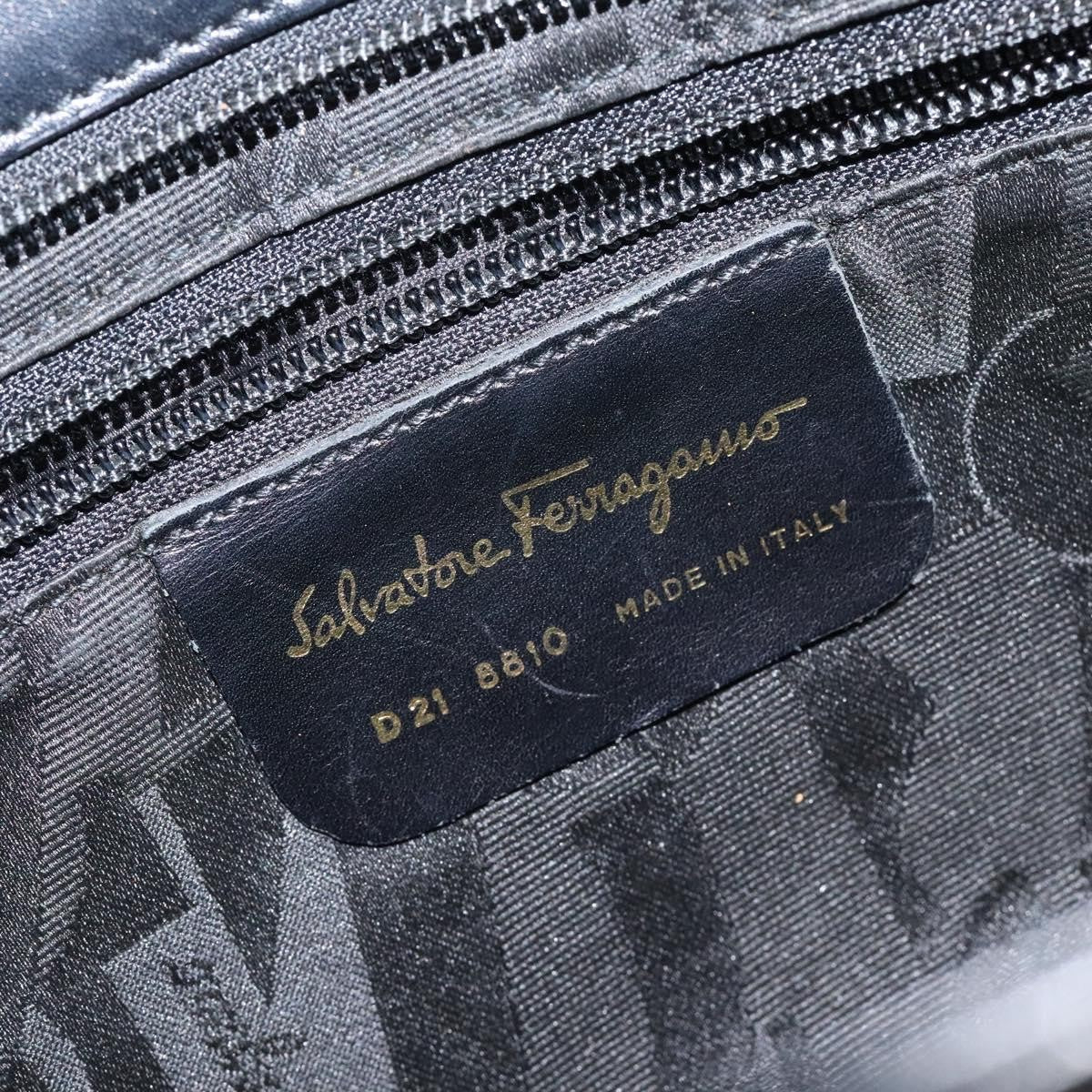 Salvatore Ferragamo Shoulder Bag Canvas, BLACK, CANVAS, Shoulder bag