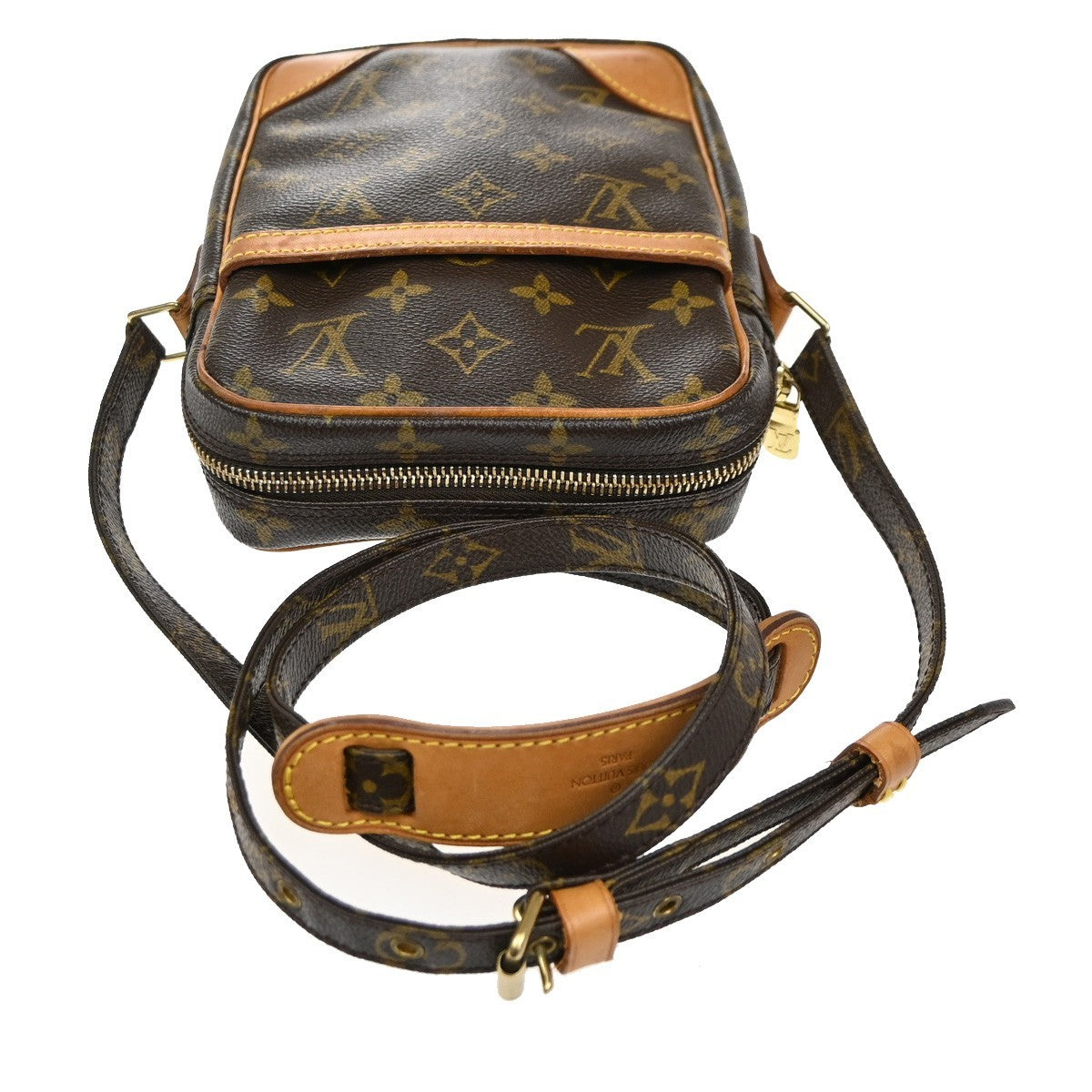 Louis Vuitton Danube Handbag Monogram Canvas, Brown, Canvas, Shoulder Bag