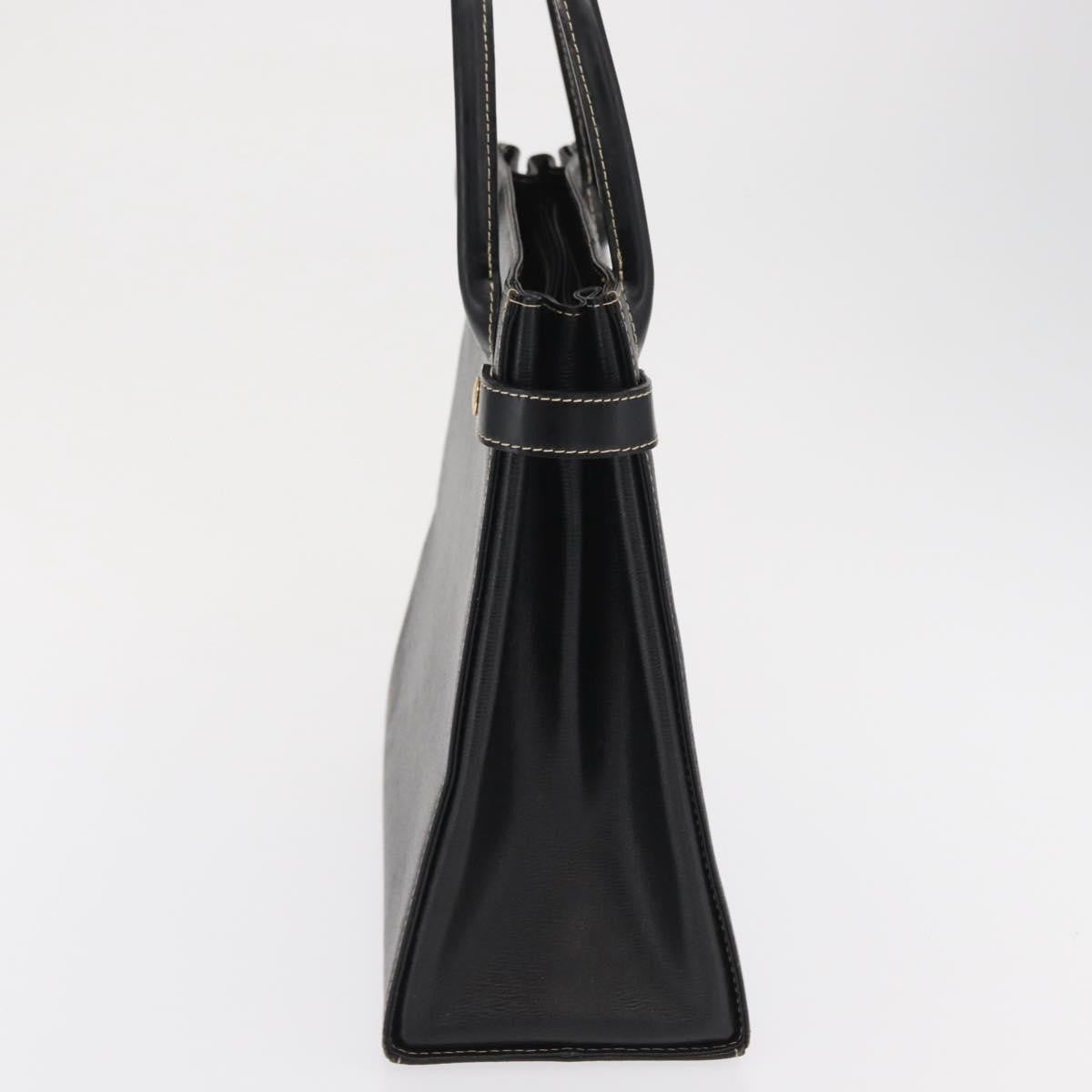 Burberry Vintage Handbag Leather, BLACK, LEATHER, Handbag