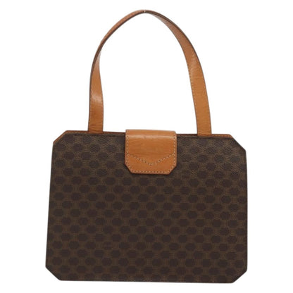 Celine Vintage Macadam Handbag Canvas, Brown, Canvas, Handbag