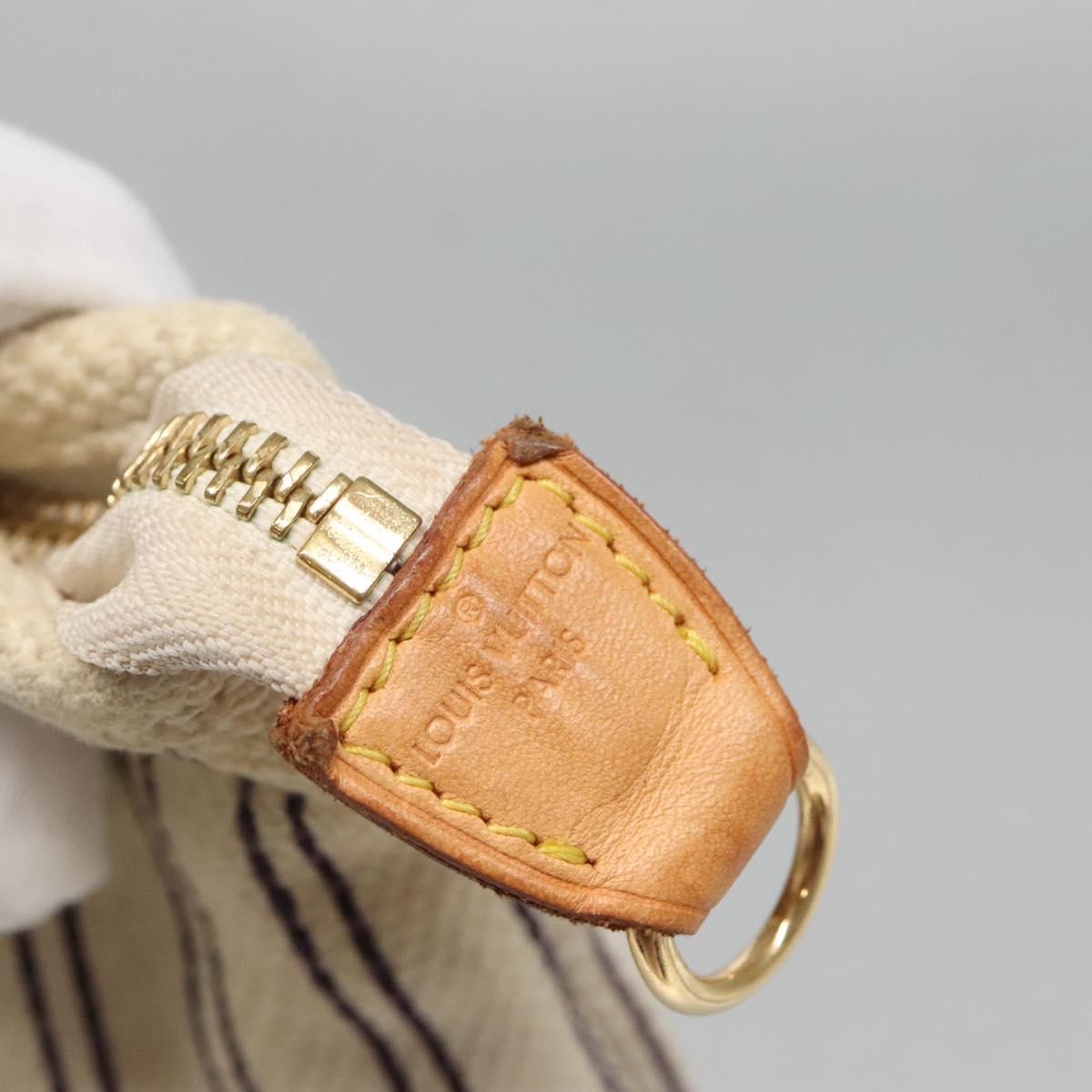 Louis Vuitton Antigua Pouch Canvas, WHITE, CANVAS, Clutche & pouche